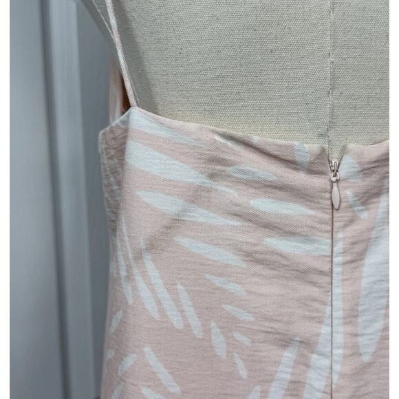 Finders Keepers Resortwear Dress L Knox Palm Tree Pink Slits Beach Viscose Flowy - Picture 8 of 16